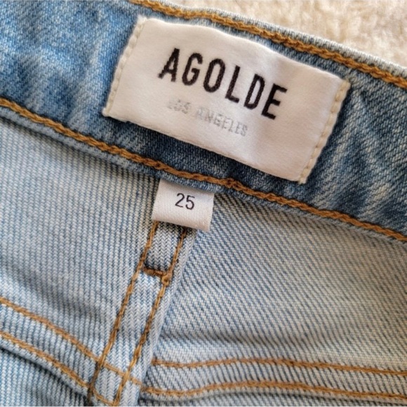 AGOLDE Nico High Rise Slim Fit Button Fly Jeans - Picture 5 of 7